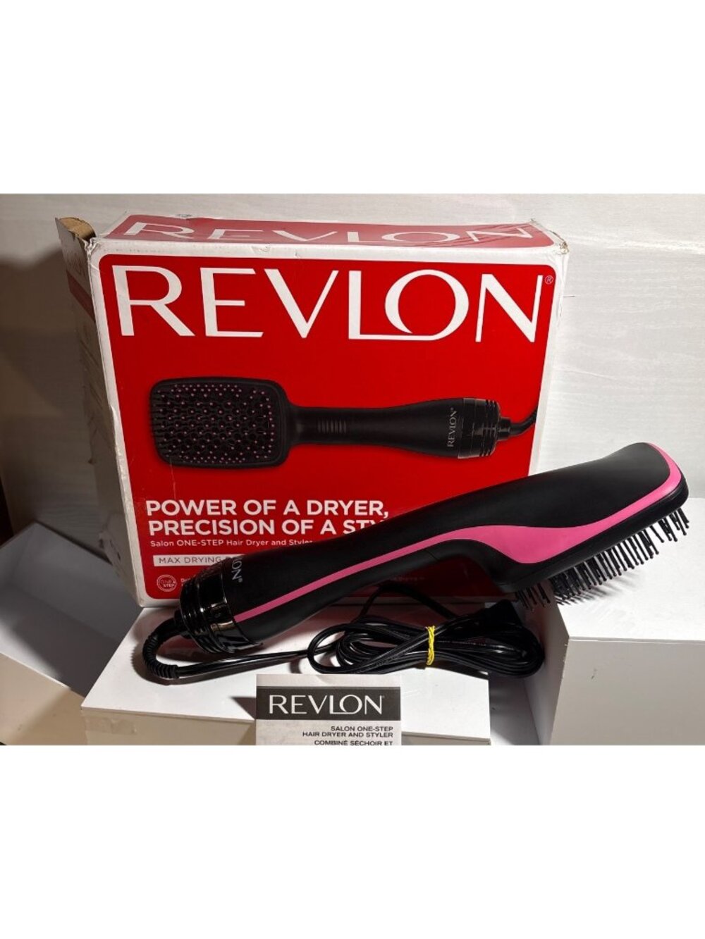 Revlon Salon One Step Hair Dryer & Styler RVDR5212F 120V Black & Pink